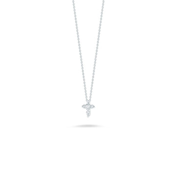 18K Gold Tiny Treasures Diamond Baby Cross Necklace
