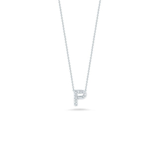 18K White Gold Tiny Treasures Diamond Love Letter “p” Necklace thumbnail