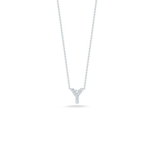 18K White Gold Tiny Treasures Diamond Love Letter “y” Necklace