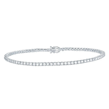 Lab Grown Radiant Diamond Tennis Bracelet