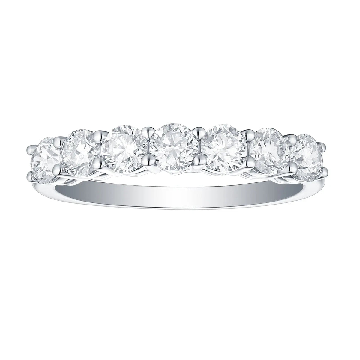 Smiling Rocks Lab Grown Diamond Seven-Stone Band (1.25 ctw) - SRR-01572WHT