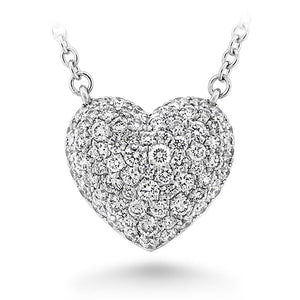 Pave Heart Necklace .50ctw approx.