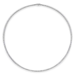 Straight 4-Prong Line Necklace 5.25ctw approx.