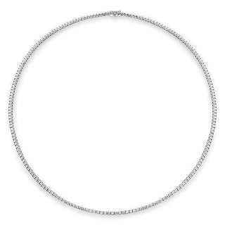 Straight 4-Prong Line Necklace 5.25ctw approx. thumbnail