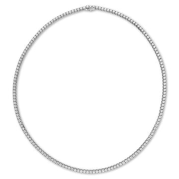 Memoire Straight 4-Prong Line Necklace 8ctw approx. - CNDD19616508W72000