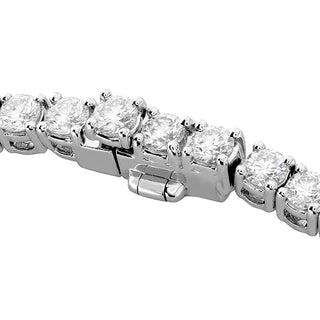 Memoire Straight 4-Prong Line Necklace 8ctw approx. - CNDD19616508W72000 thumbnail