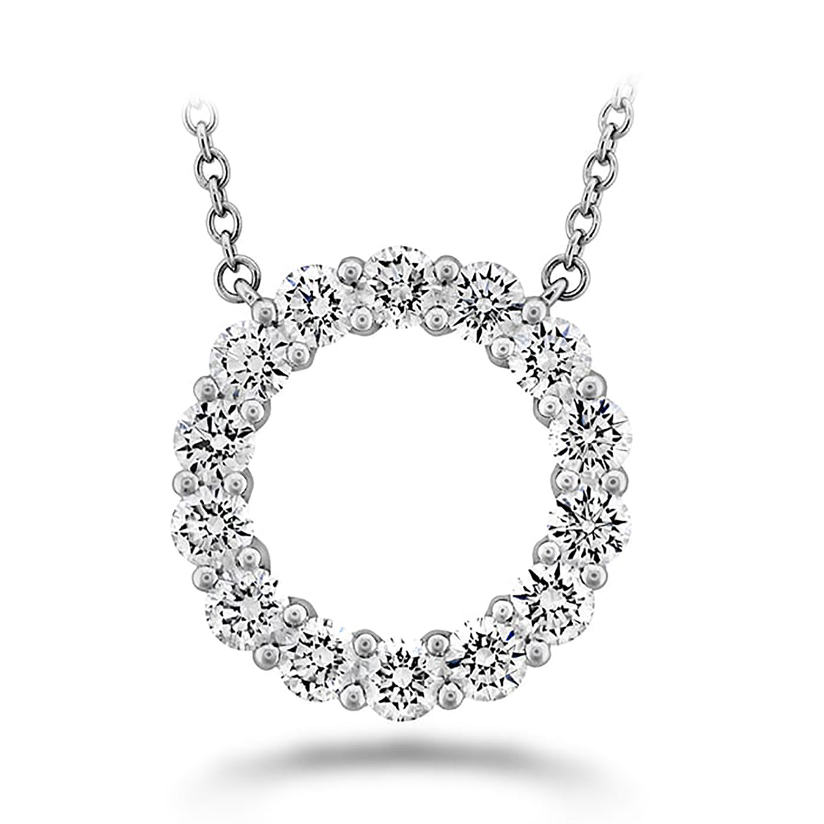 Memoire Diamond Circle Necklace 1ctw approx. - CNUB24918008W72000