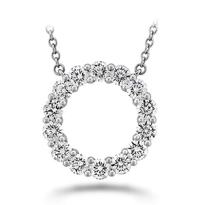 Memoire Diamond Circle Necklace 1ctw approx. - CNUB24918008W72000
