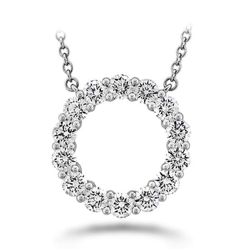 Memoire Diamond Circle Necklace 1ctw approx. - CNUB24918008W72000