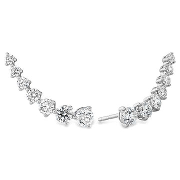 Essentials 7 Stone Ear Climbers 1.06ctw approx.