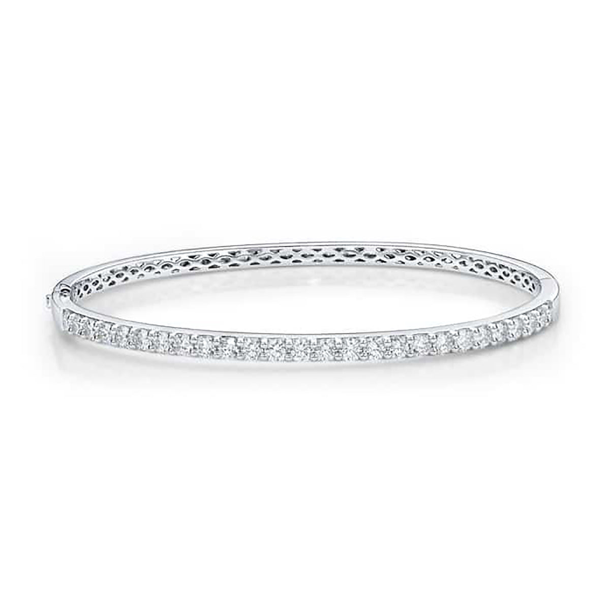 Memoire Shared Prong Diamond Bangle 2ctw approx. - FGSP10158528W72000