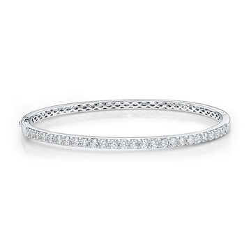 Memoire Shared Prong Diamond Bangle 2ctw approx. - FGSP10158528W72000