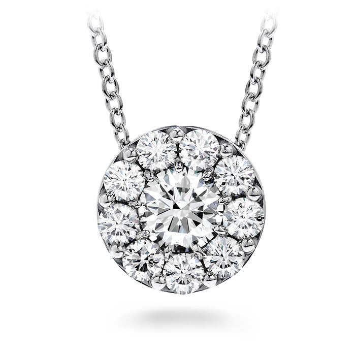 CD Diamond Pendant Necklace Silver