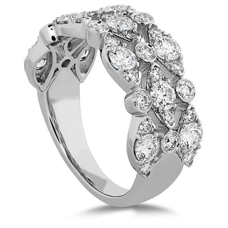 Hearts on Fire HOF Bezel Regal Triple Ring 18K White Gold (1.6 ctw) - HFRHBZRT01608W thumbnail