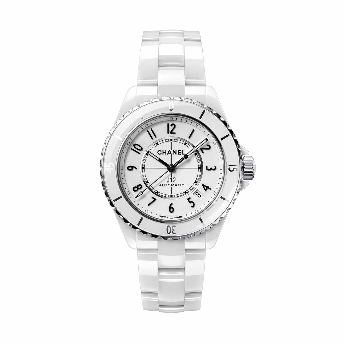 Pre-owned Chanel J12 White Dial Ladies Watch H5700