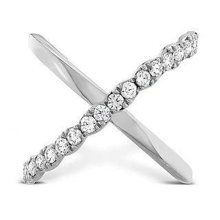 Hearts on Fire Lorelei Criss Cross Ring 18K White Gold - HFRLORCC00608W thumbnail