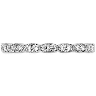 Hearts on Fire Lorelei Floral Diamond Band 18K White Gold (0.2 ctw) - HBAFLOREL00208W thumbnail