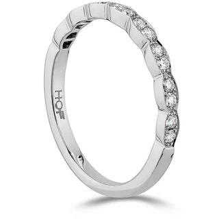 Hearts on Fire Lorelei Floral Diamond Band 18K White Gold (0.2 ctw) - HBAFLOREL00208W thumbnail