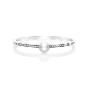 Classic White South Sea Cultured Pearl and Diamond Bracelet