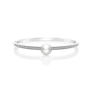 Classic White South Sea Cultured Pearl and Diamond Bracelet thumbnail