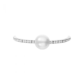 Classic White South Sea Cultured Pearl and Diamond Bracelet thumbnail