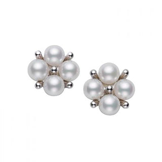 Akoya Cultured Pearl Earrings in White Gold thumbnail