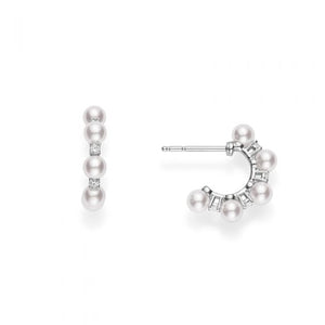 Akoya Cultured Pearl and Diamond Bubbles Earrings