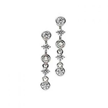 Diamond Drop Earrings Mikimoto