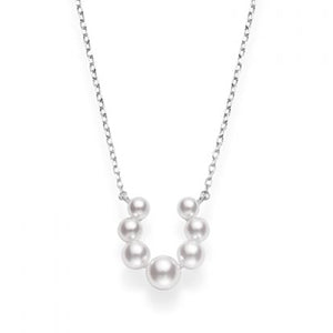 Bubbles Akoya Cultured Pearl Pendant in 18K White Gold