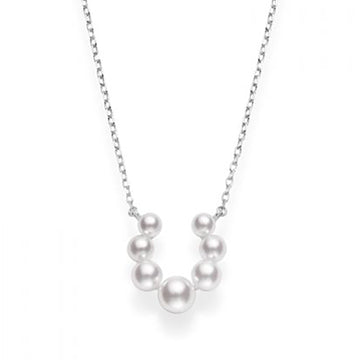 Bubbles Akoya Cultured Pearl Pendant in 18K White Gold