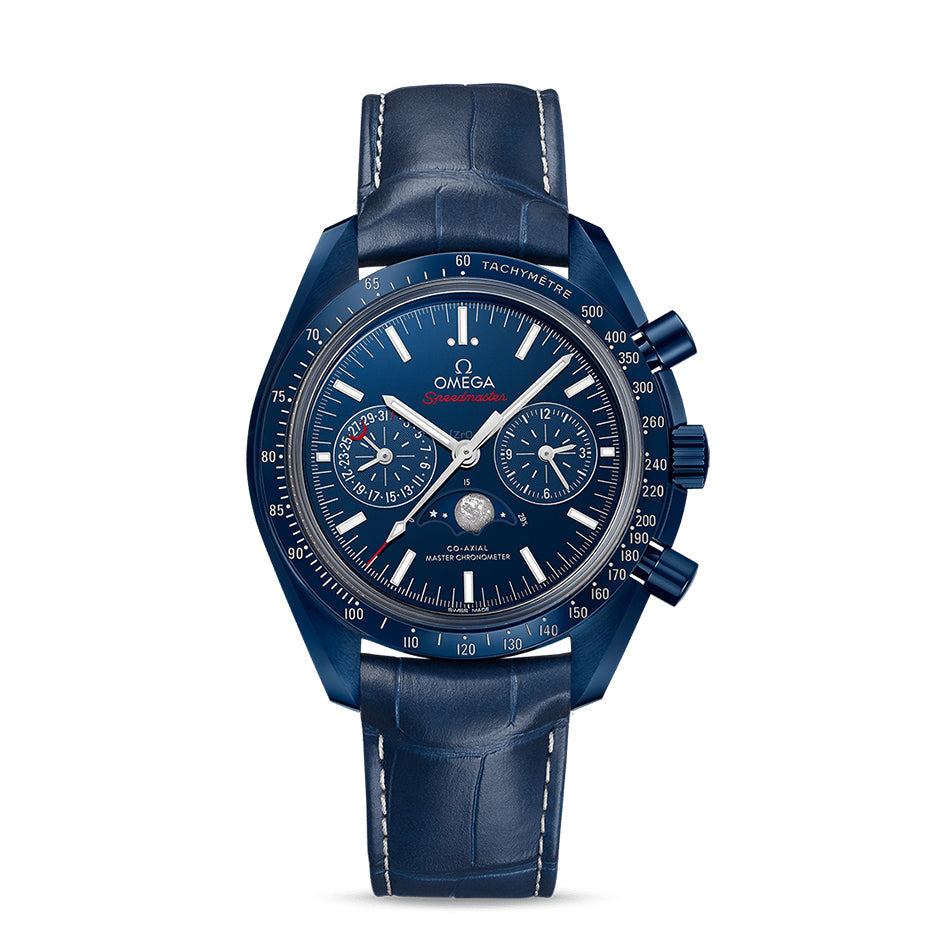 Omega Speedmaster Moonphase 'Blue Side of the Moon' 44.25 mm Blue Ceramic - 304.93.44.52.03.001