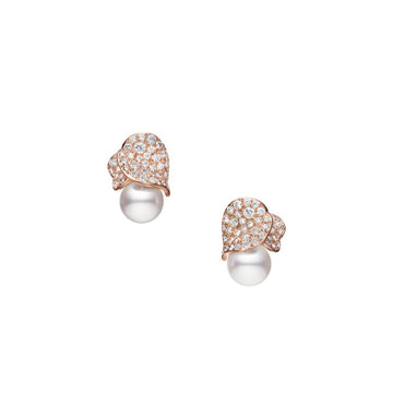 Les Petales Place Vendome Earrings in 18K Pink Gold