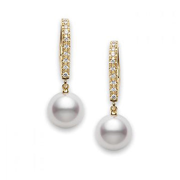 Classic Elegance Akoya Cultured Pearl Lever Back Earrings