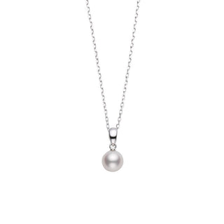 Akoya Cultured Pearl Pendant in 18K White Gold thumbnail
