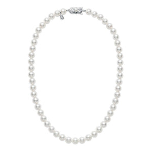 16" Akoya Cultured Pearl Strand Necklace - 18K White Gold Clasp