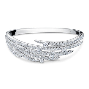 Vela French Cut Pavé Bangle