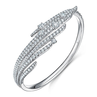 Vela French Cut Pavé Bangle thumbnail